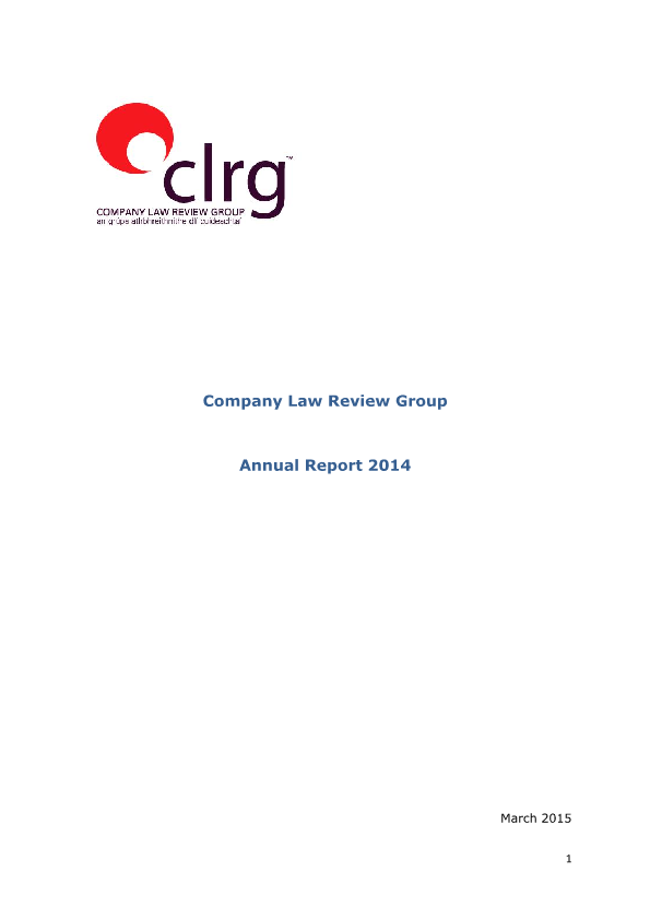 CLRG Annual Report 2014