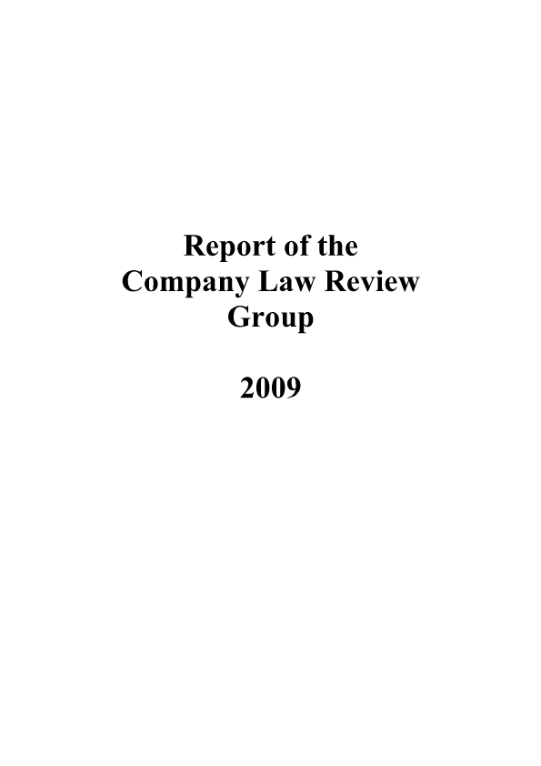 CLRG Annual Report 2009