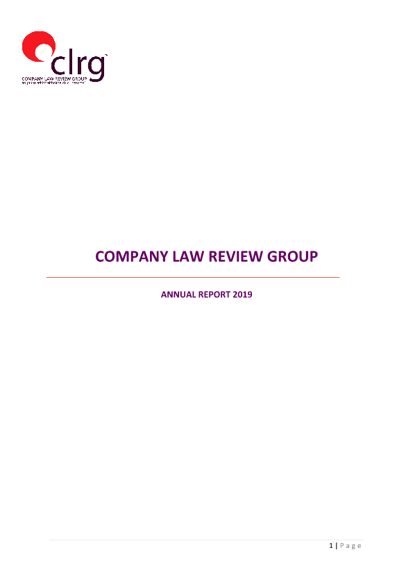 CLRG Annual Report 2019