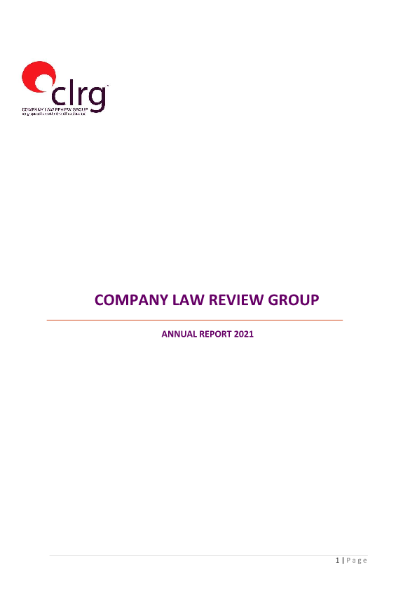 CLRG Annual Report 2021